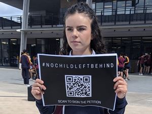 CLC Stanhope students support those seeking asylum in the wake of COVID 19 during the National Week of Solidarity  No Child Left Behind